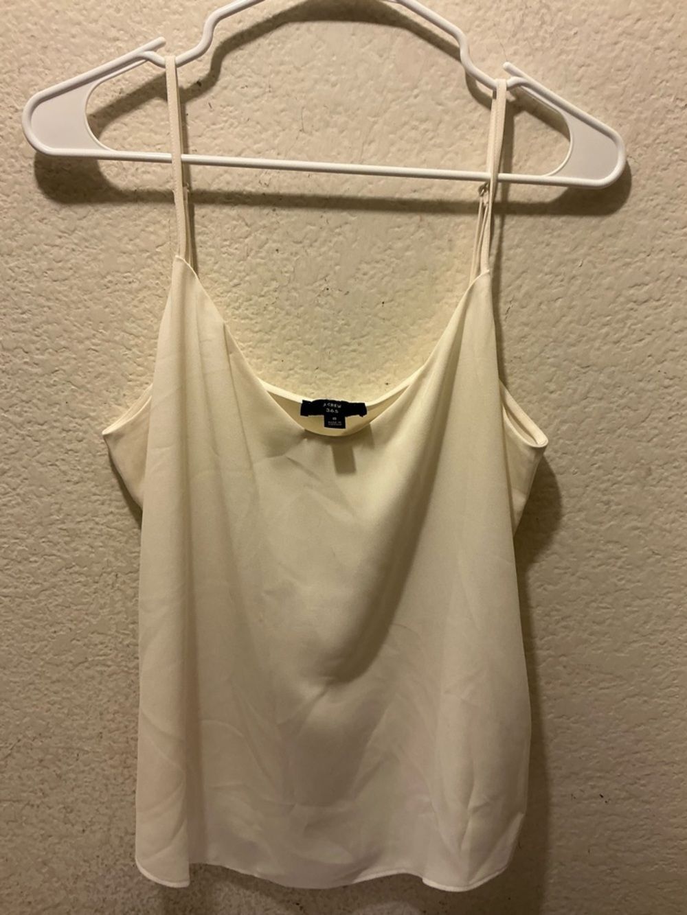 J.โCrew Cream Spaghetti Strap V-Neck Cami